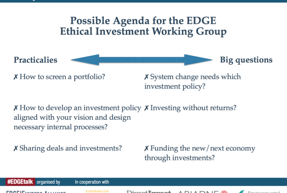 The future of EDGE’s work on ethical investment