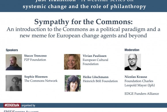 Sympathy for the Commons: first #EDGEtalk of Just Transition webinar series